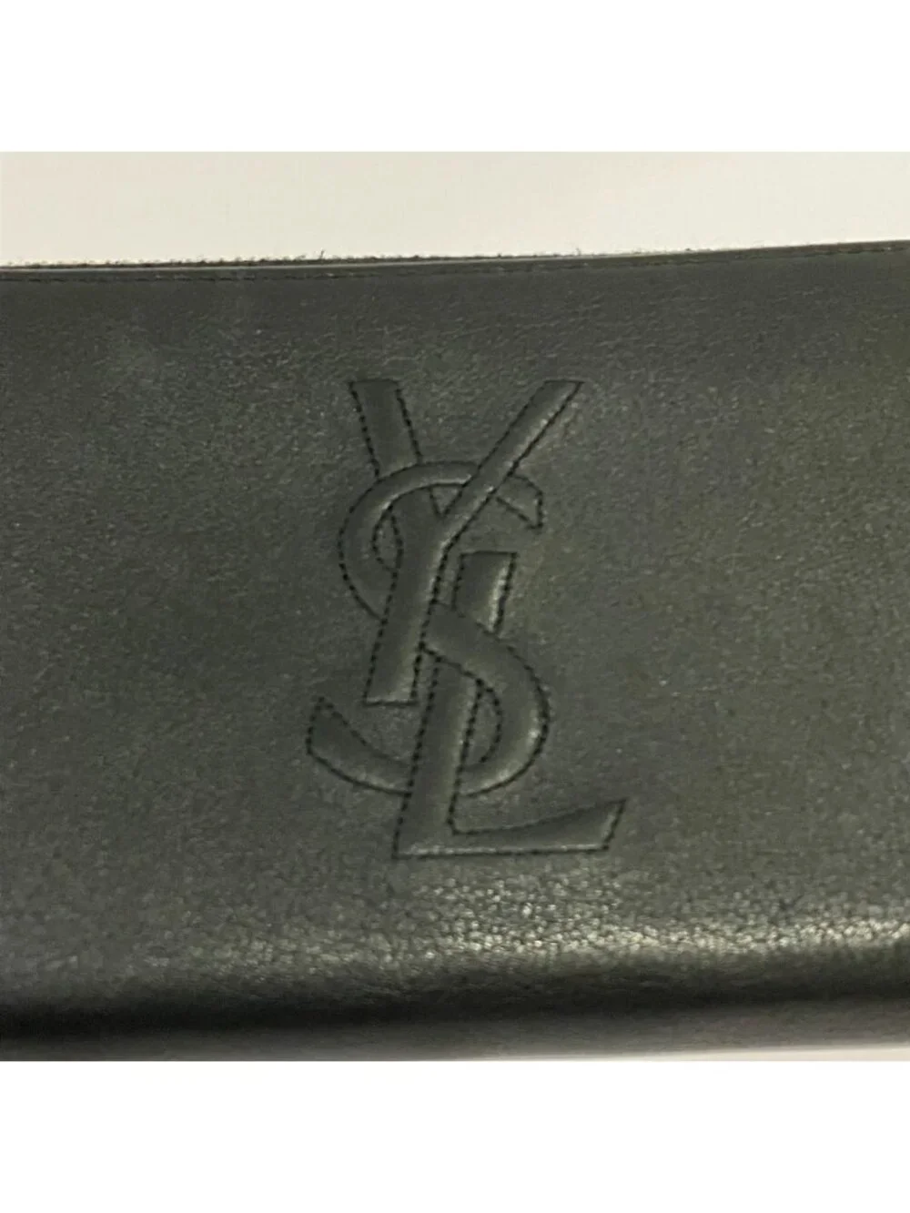 ★SOLD★ Saint Laurent Cassandra Leather Round Zip Wallet Black - Picture 8 of 10